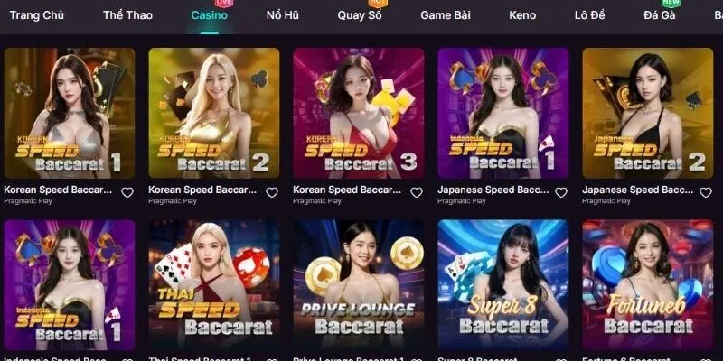 Top các trò chơi casino đặc biệt